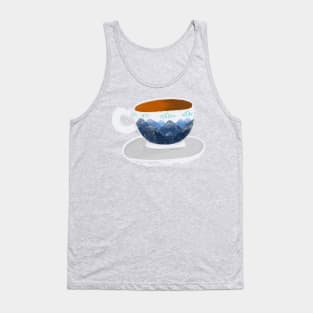 Mountains cup of coffee Tank Top